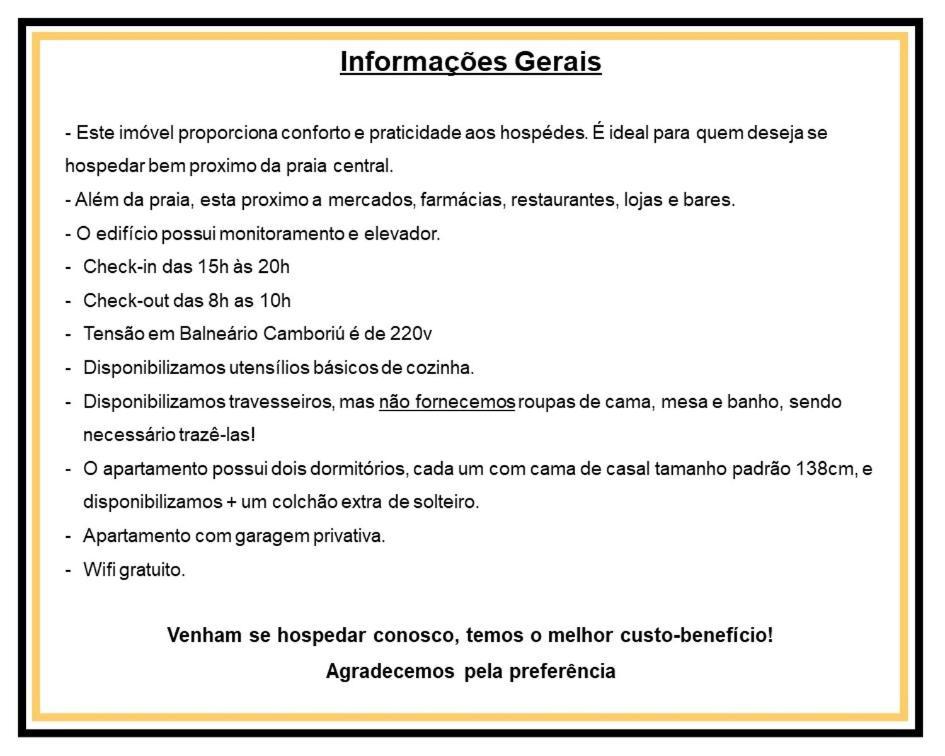 Agradavel Apto De 2 Quartos, 2 Banheiros, Sacada Com Churrasqueira, Garagem Privativa Em Balneário Camboriú Extérieur photo